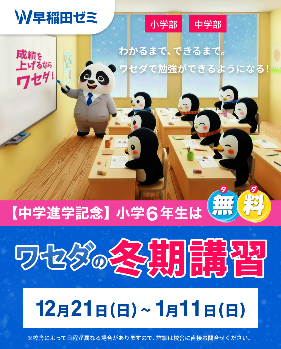 ワセダの冬期講習